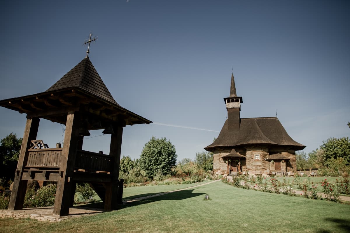 Fotografie de Constantin Plugari la Biserica de lemn