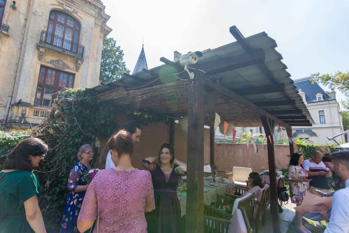 Fotografie de Eugen Elisei la Ceai la Vlaicu